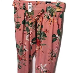Express Floral STRETCHY Tropical Pants